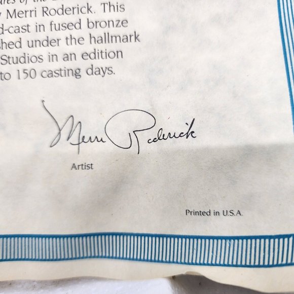 Rhodes Studios Rebekah at the Well 3D Plate w COA 3773A Bronze 8 in VTG 1987 - Picture 14 of 16